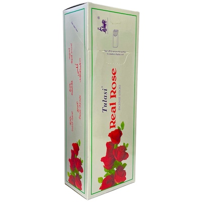 Real Rose Hexa Incense Sticks Tulasi